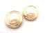 Vintage Large Faux Pearl Retro Knot Design Clip On Earrings