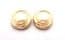 Vintage Large Faux Pearl Retro Knot Design Clip On Earrings