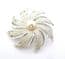 Vintage Large Faux Pearl Set 'Silvery Sunburst ' Design Statement Brooch By Sarah Coventry