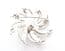 Vintage Large Faux Pearl Set 'Silvery Sunburst ' Design Statement Brooch By Sarah Coventry