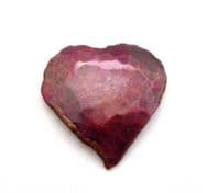 Vintage Large Hot Fired Enamel Brutalist Style Heart Design Brooch