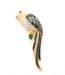 Vintage Large Long Tailed Parrot Bird Design Enamel And Rhinestone Detailed Retro Style Brooch