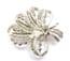 Vintage Large Marcasite Set Abstract Floral Design Brooch