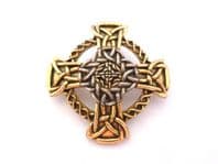 Vintage Large Miracle Celtic Cross Design Brooch