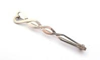 Vintage Large Ola Gorie Sterling Silver Celtic Knot Work Design Scottish Kilt Pin Style Brooch