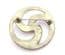 Vintage Large Pewter Celtic Spiral New Wave Design Brooch By St.Justin