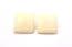Vintage Large Plastic Square Geometric Design Clip On Earrings