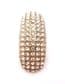 Vintage Large Rhinestone Set Art Deco Era Geometric Curved Design Dress Clip