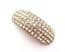 Vintage Large Rhinestone Set Art Deco Era Geometric Curved Design Dress Clip