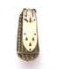 Vintage Large Rhinestone Set Art Deco Era Geometric Curved Design Dress Clip