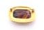 Vintage Large Sphinx Faux Agate Marbled Porphyry Glass Set Modernist Design Statement Brooch