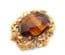 Vintage Large Sphinx Ornate Design Porphyry Glass Set Brooch