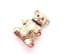 Vintage Large Teddy Bear Design Rhinestone Detailed Brooch