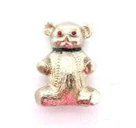 Vintage Large Teddy Bear Design Rhinestone Detailed Brooch