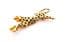 Vintage Long Leaping Leopard Big Cat Design Brooch