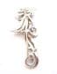 Vintage Long Marcasite Set Abstract Parrot Style Bird Design Brooch