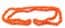 Vintage Long Rope Length Faux Branch Coral Plastic Beaded Necklace