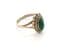 Vintage Malachite And Sterling Silver Boho Style Ring, UK Size N
