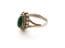 Vintage Malachite And Sterling Silver Boho Style Ring, UK Size N