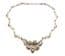 Vintage Marcasite Set Floral Design Statement Choker Necklace