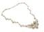 Vintage Marcasite Set Floral Design Statement Choker Necklace