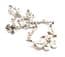 Vintage Marcasite Set Floral Design Statement Choker Necklace