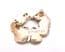 Vintage MASJ Silver Scenes Butterfly And Flower Pewter Brooch