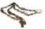 Vintage Miracle Celtic Design Faux Gem Set Adjustable Length Necklace