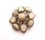 Vintage Miracle Faux Agate And Moonstone Scottish Celtic Style Brooch