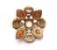 Vintage Miracle Faux Agate And Moonstone Scottish Celtic Style Brooch
