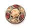 Vintage Miracle Large Faux Agate Set Scottish Celtic Shield Design Brooch