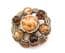 Vintage Miracle Large Saxon Style Faux Gem Set Statement Design Brooch
