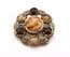 Vintage Miracle Large Saxon Style Faux Gem Set Statement Design Brooch