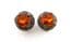 Vintage Miracle Medieval Style Tudor Rose And Amber Coloured Glass Clip On Earrings