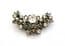 Vintage Miracle Rare Rhinestone Set Crescent Shaped Victorian Revival Style Mid Century Brooch