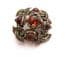 Vintage Miracle Scottish Celtic Style Faux Agate Set Brooch