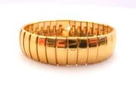 Vintage Monet Geometric Design Panel Bracelet