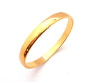 Vintage Monet Gold Plated Plain Polished Bangle