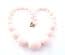 Vintage Pale Pink Plastic Beaded Retro Pop Design Choker Necklace