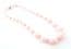 Vintage Pale Pink Plastic Beaded Retro Pop Design Choker Necklace