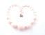 Vintage Pale Pink Plastic Beaded Retro Pop Design Choker Necklace