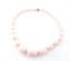 Vintage Pale Pink Plastic Beaded Retro Pop Design Choker Necklace
