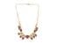 Vintage Purple And Clear Rhinestone Set Geometric Design Eloxal Metal Choker Necklace