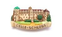 Vintage Rare Celle Schloss Celluloid Early Plastic German Souvenir Brooch