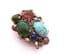 Vintage Rare Miracle Sea Life Design Faux Gem Brooch