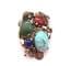 Vintage Rare Miracle Sea Life Design Faux Gem Brooch
