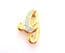 Vintage Rhinestone Detailed Initial G Letter Design Brooch