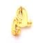 Vintage Rhinestone Detailed Initial G Letter Design Brooch