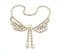 Vintage Rhinestone Set Butterfly Or Angel Design Swag Drop Statement Choker Necklace