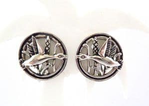 Vintage Sarah Coventry ' Birds In Flight ' Clip On Earrings